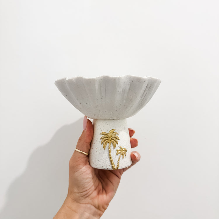 Palm Cove Pedestal Bowl