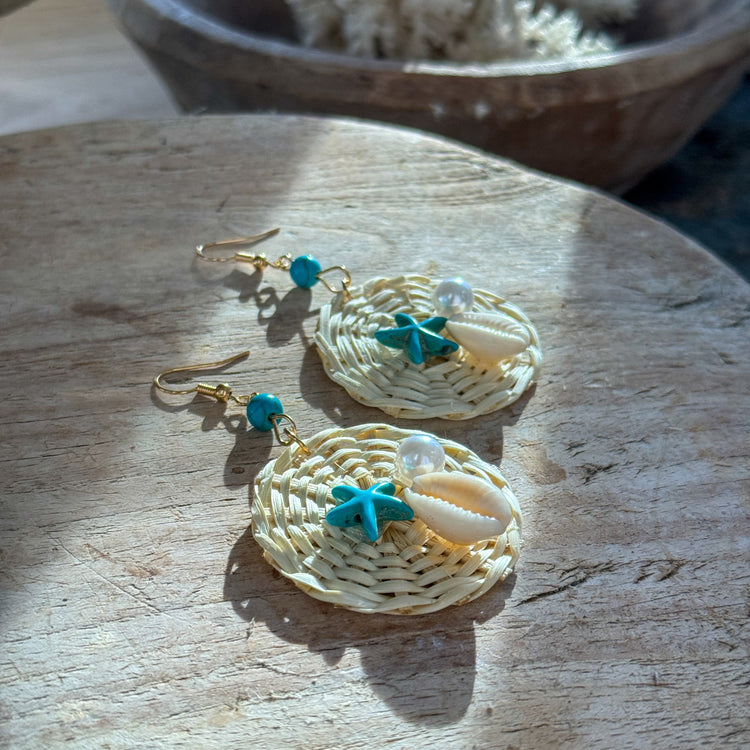 Ocean Pearl Earrings | Bleach | Willow & the Waves