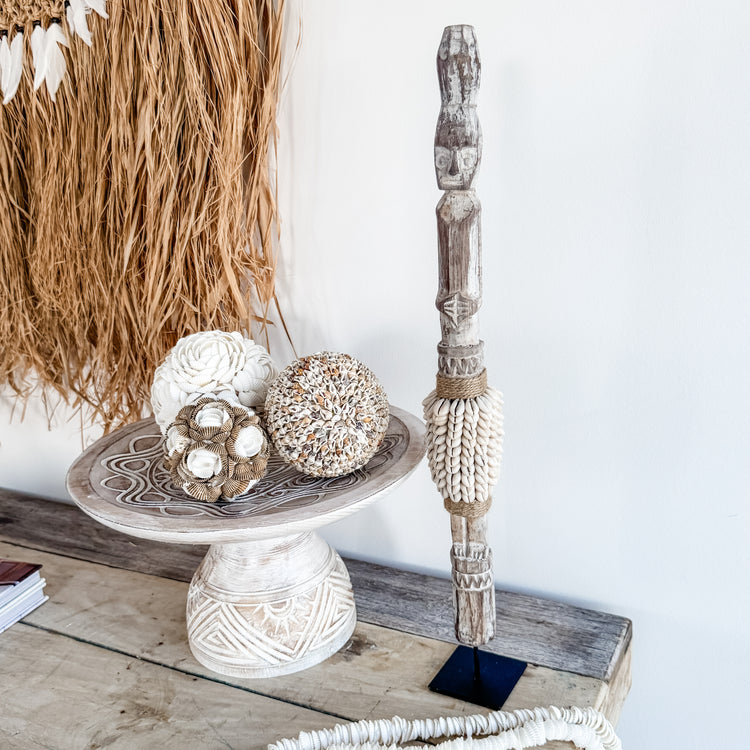 Tribal Totem Statue on Stand
