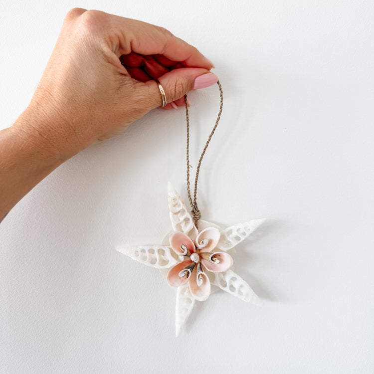 Coastal Star Shell Hanging Ornament