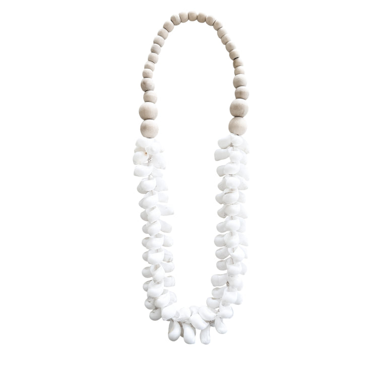 Natural & White Shell Necklace