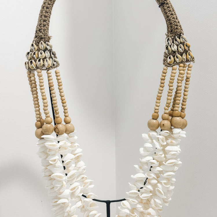 Solana Shell Necklace on Stand | Cockle Shell