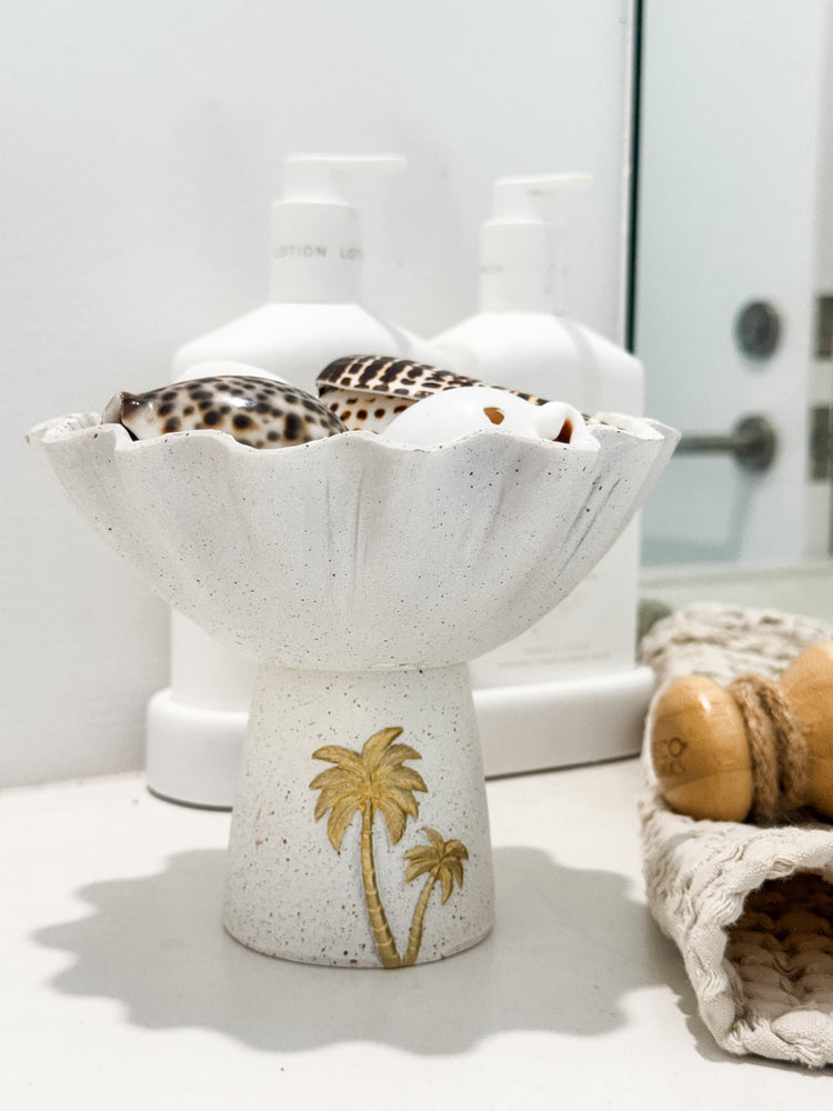 Palm Cove Pedestal Bowl