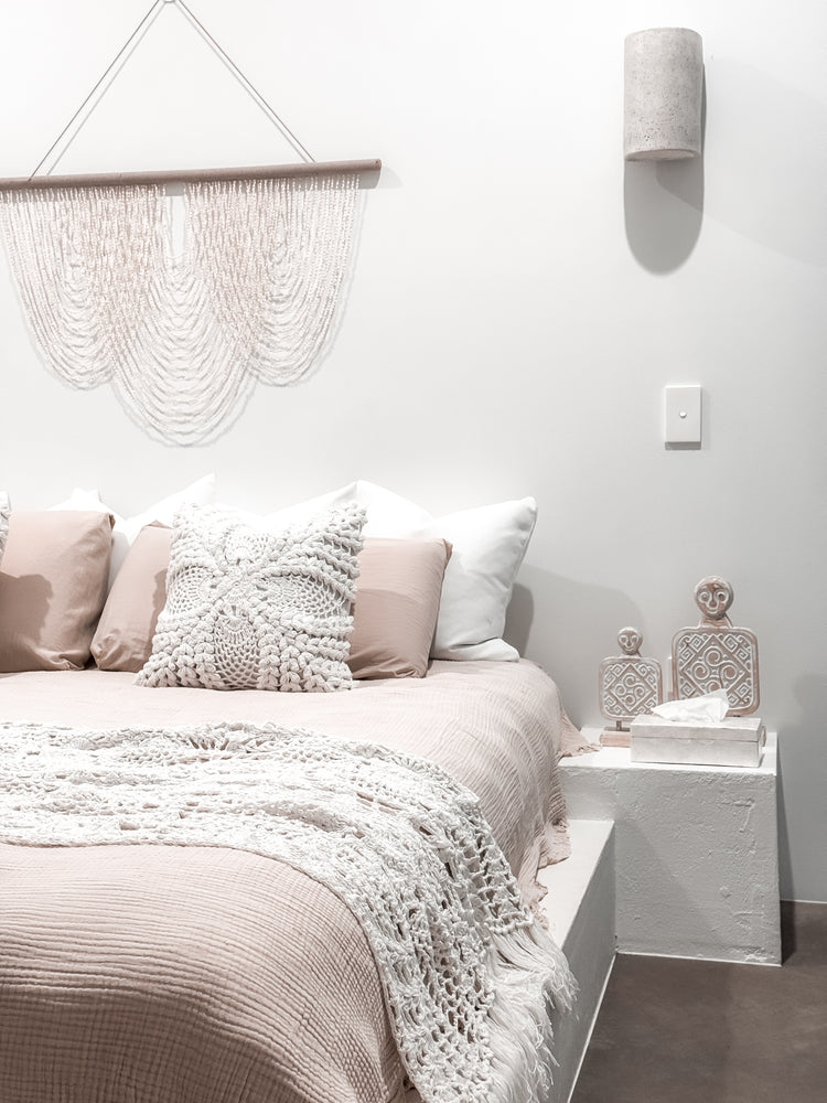 Maria Crochet Throw Bed Runner | White | Preorder