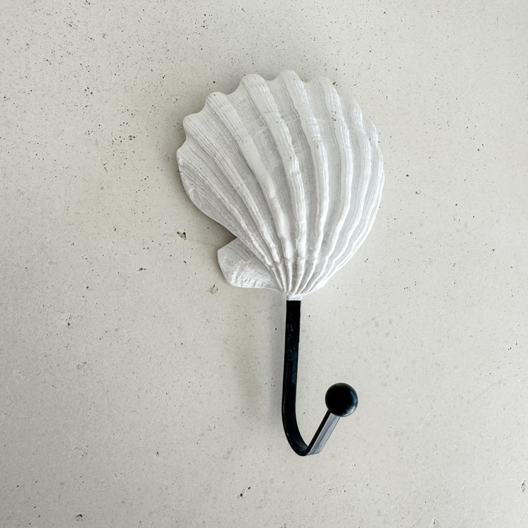 Coastal Shell Trio – Resin Wall Hook Set (3)