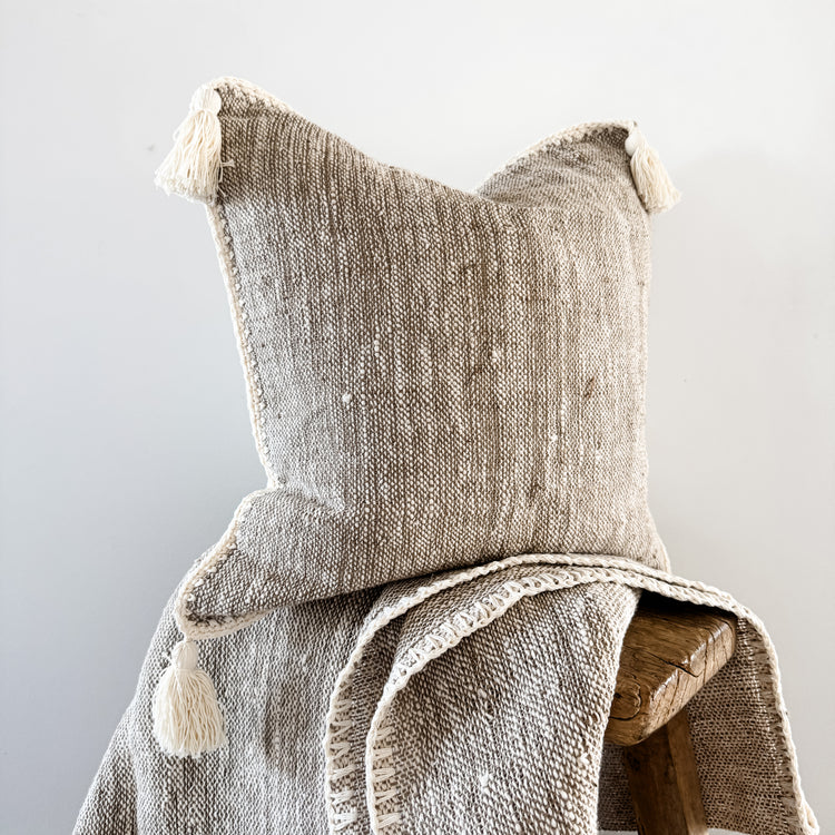Husk Tassel Cushion Cover | 50x50cm