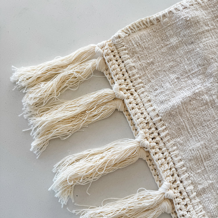 Salt Bed Runner | Table Runner | Tassel | 40x190cm Preorder