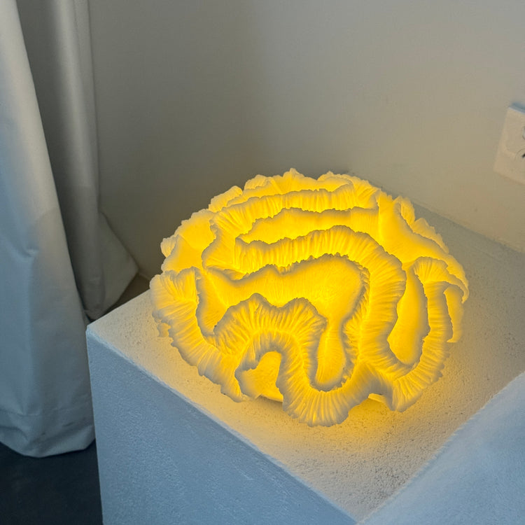 Floral Coral Resin Lamp