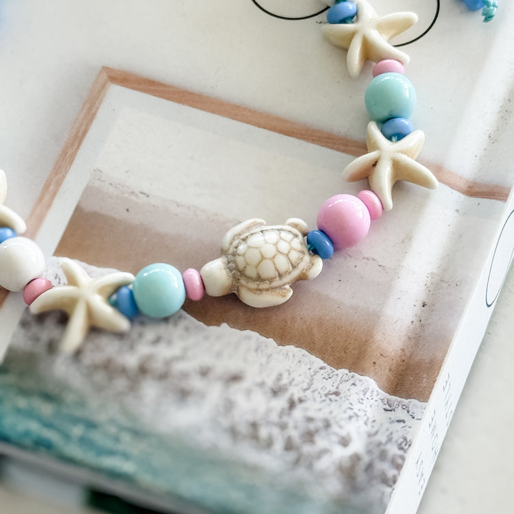 Seafoam Dreams Turtle & Starfish Anklet / Bracelet