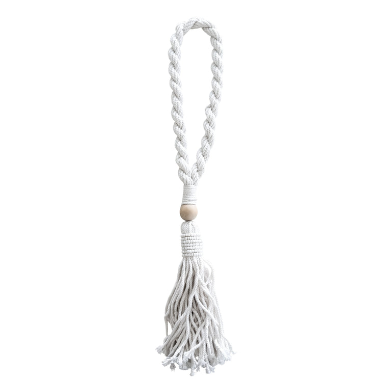 White Beaded Tassel
