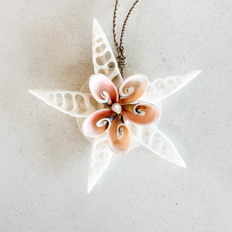 Coastal Star Shell Hanging Ornament