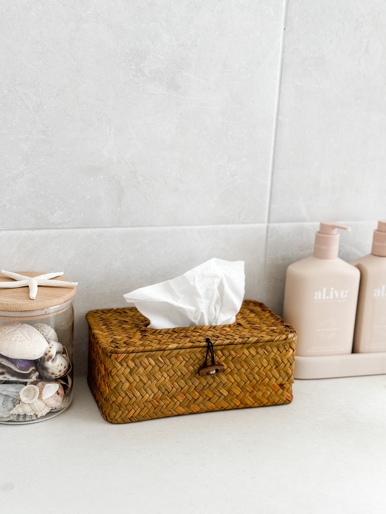Rattan Tissue Box