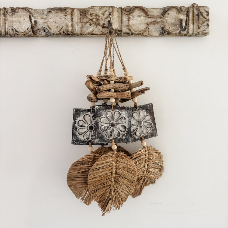 Bora Bora Flower Leaf Wall Hanging