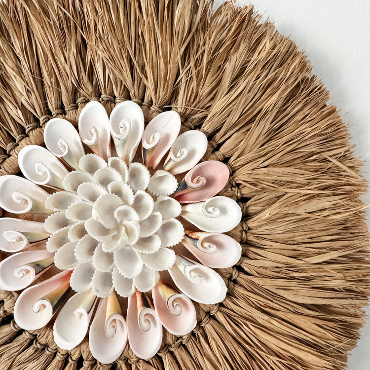 Isla Shell Raffia Juju Wall Hanging