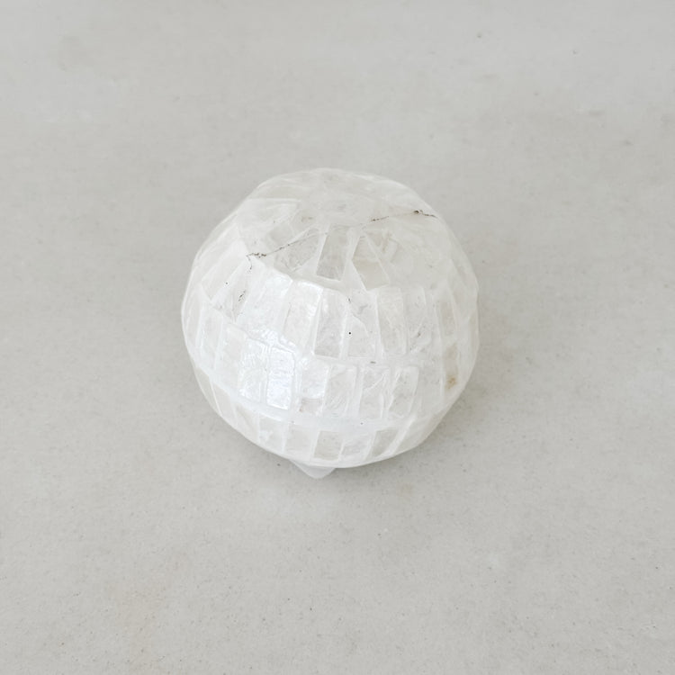 Shiloh Inlay Deco Ball – 8 cm Ivory