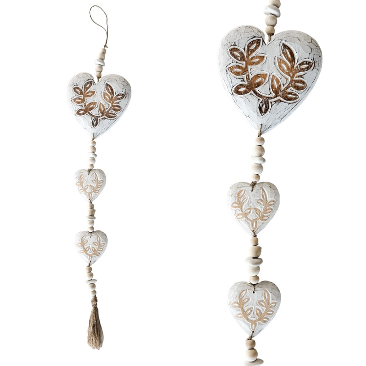 Hearts Garland| White | 85cm Preorder