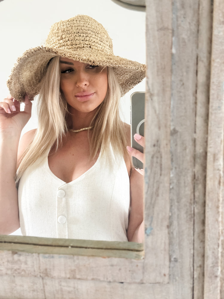 Seabreeze Raffia Sun Hat Preorder