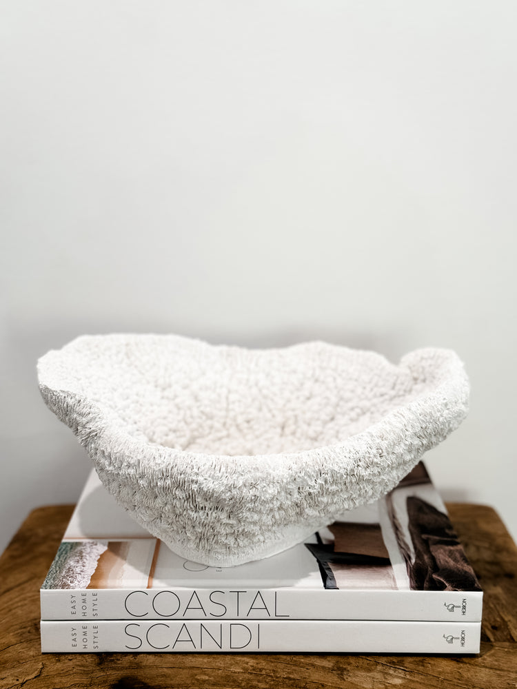 Coral Resin Sculpture Bowl