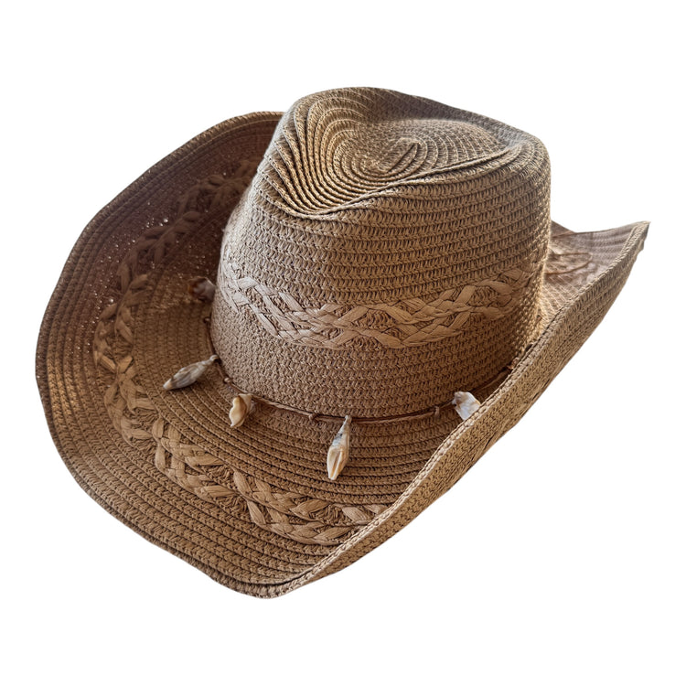Coastal Drift Shell Hat – Brown