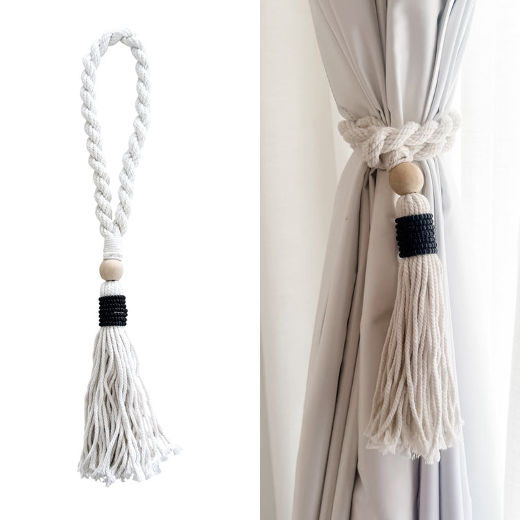 Black Beaded Tassel