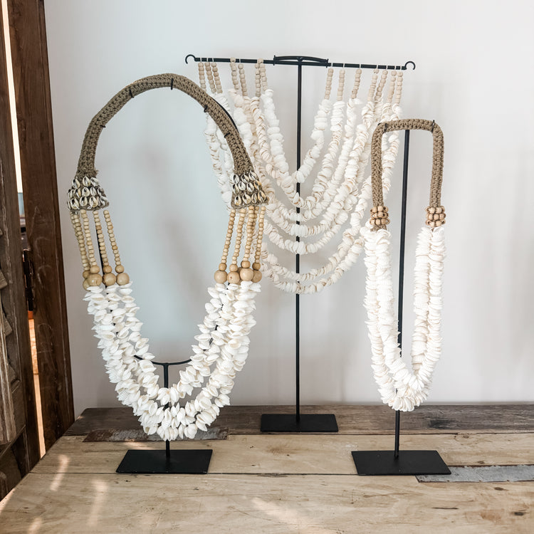 Solana Shell Necklace on Stand | Cockle Shell