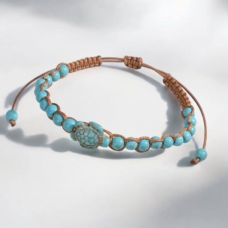 Aqua Sea Turtle Anklet/Bracelet | Willow & the Waves Collection