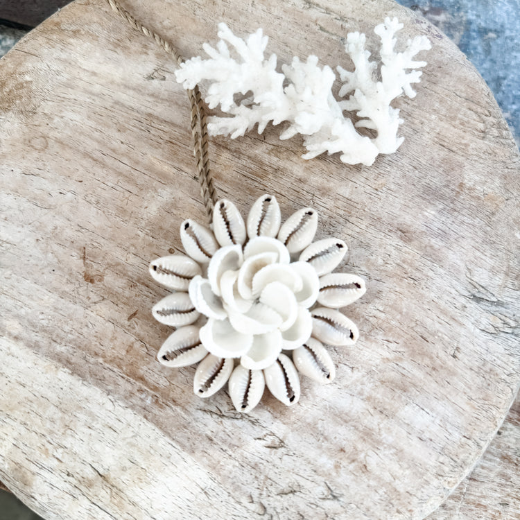 Cowrie Petal Shell Hanging