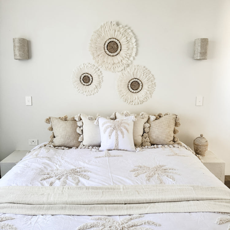 Isla Shell Juju Wall Hanging Set | Set of 3 | White