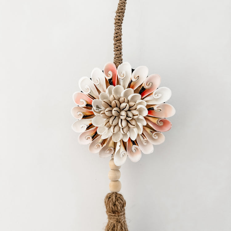 Coastal Bloom Tassel Hanging – Blush Mix
