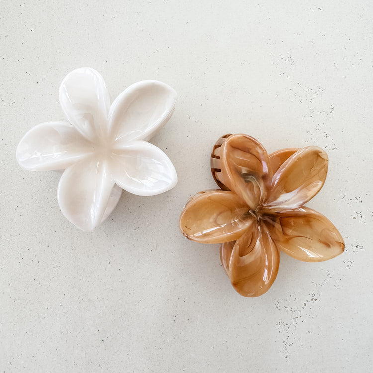 Frangipani Hair Claw Set of 2 | Willow & the Waves Collection