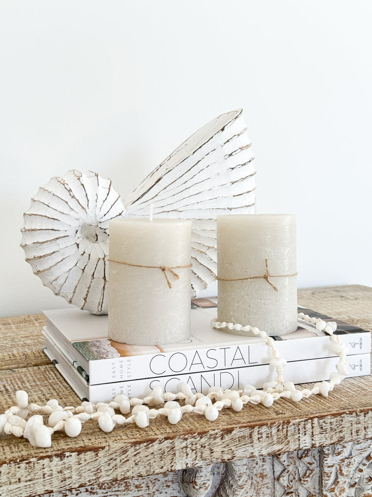 Terra Texture Pillar Candle | 7x10cm