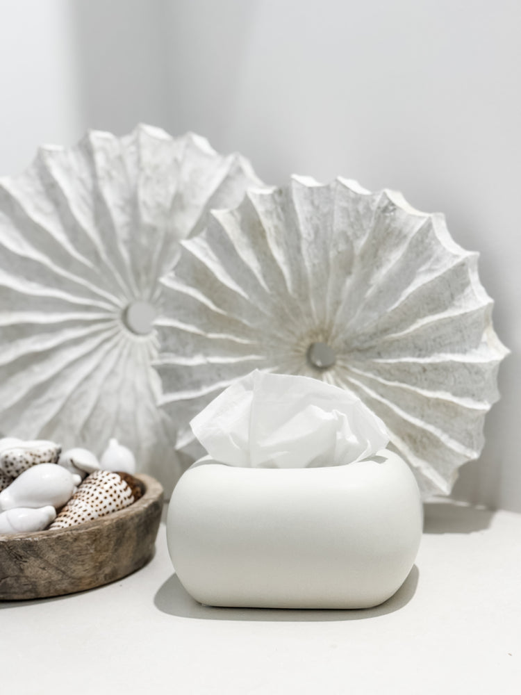 Round Ceramic Tissue Box Preorder