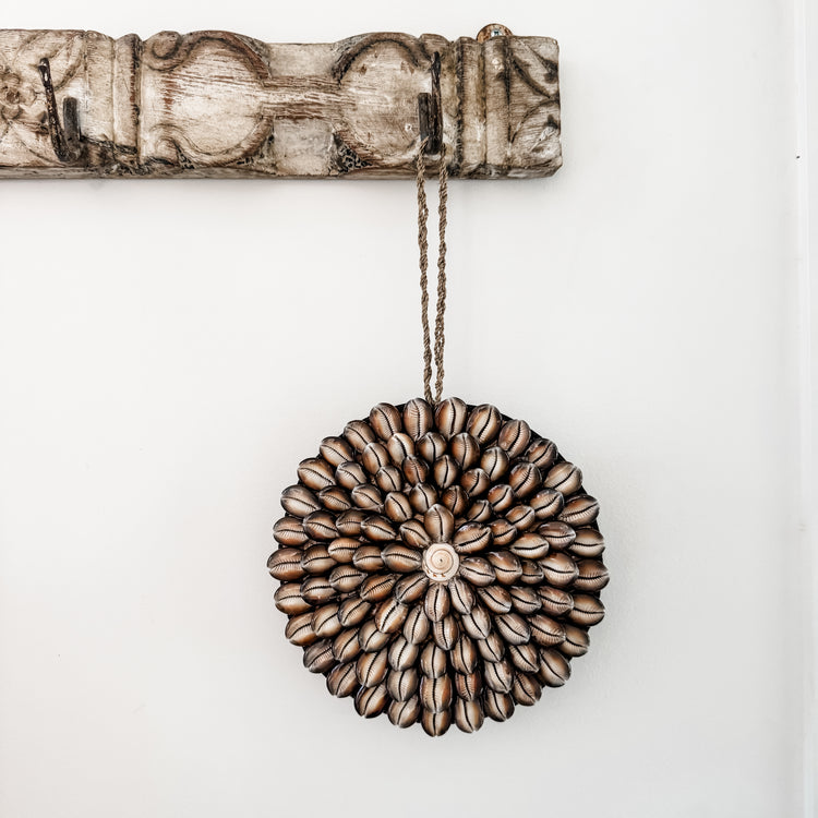 Cowrie Sunburst Wall Disc
