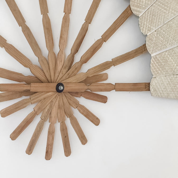 Natural Grande Wall Fan Preorder
