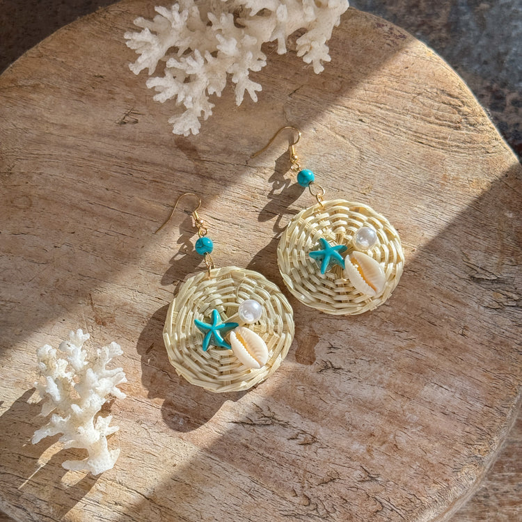 Ocean Pearl Earrings | Bleach | Willow & the Waves