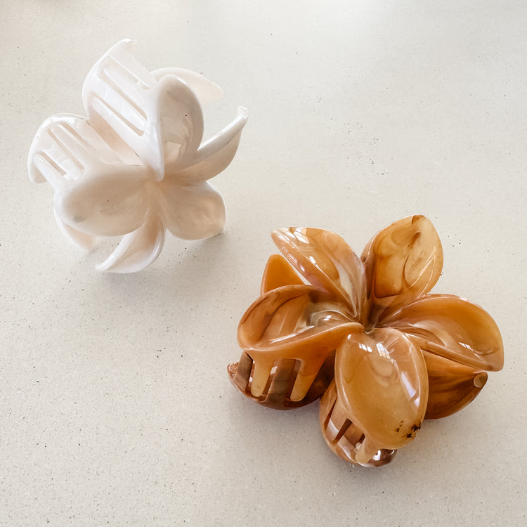 Frangipani Hair Claw Set of 2 | Willow & the Waves Collection