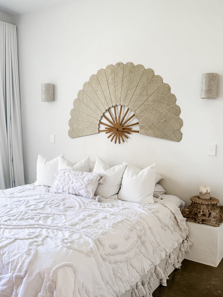 Natural Grande Wall Fan Preorder