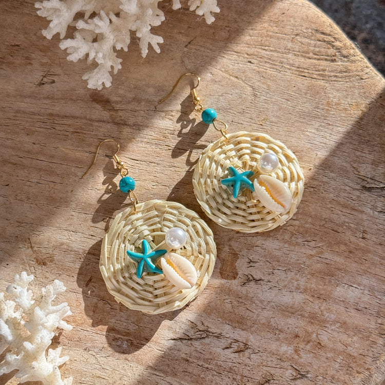 Ocean Pearl Earrings | Bleach | Willow & the Waves