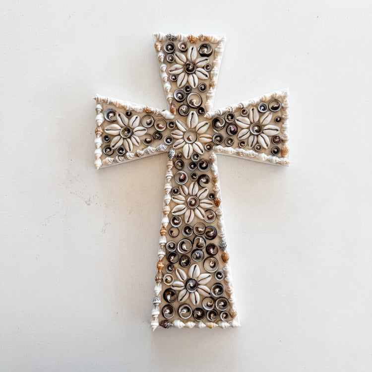 Coastal Grace Shell Cross
