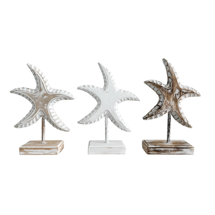 Starfish on Stand| Point | Brown