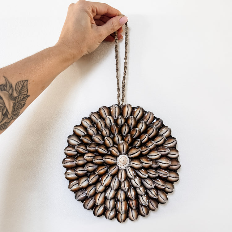 Cowrie Sunburst Wall Disc