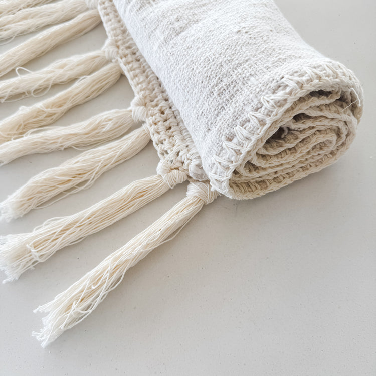 Salt Bed Runner | Table Runner | Tassel | 40x190cm Preorder