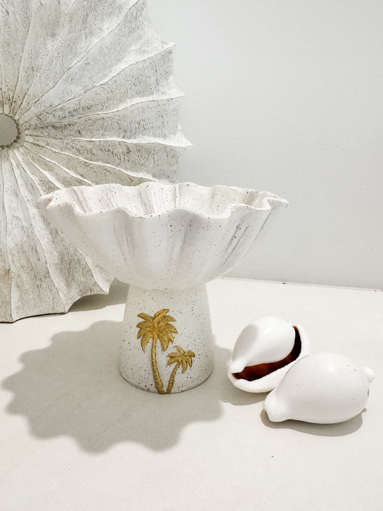 Palm Cove Pedestal Bowl