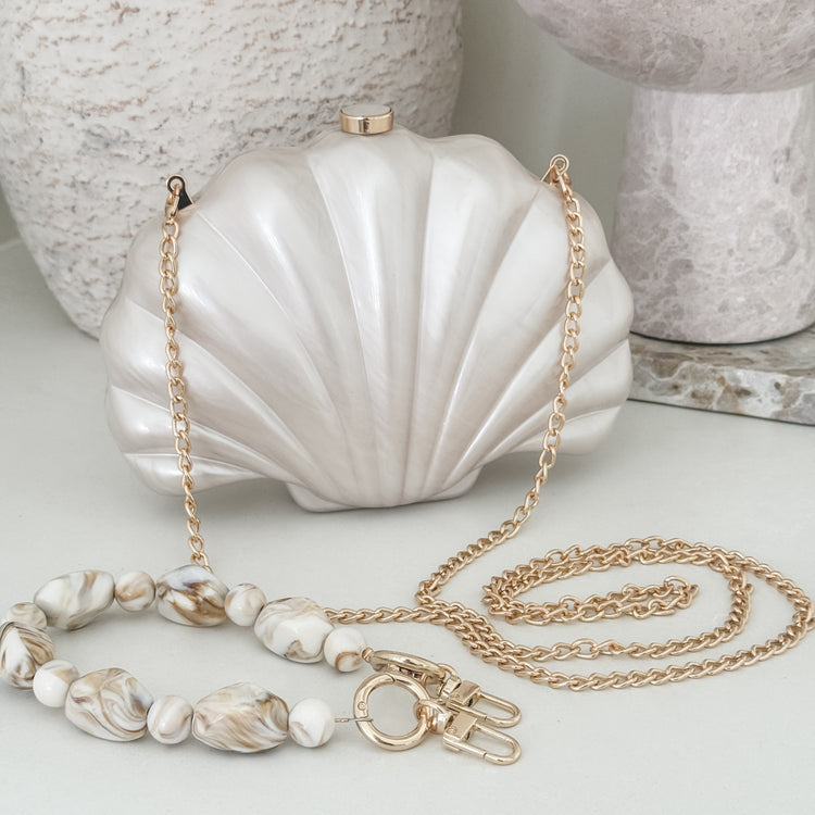 Pearl Shell Clutch Handbag | Willow & the Waves Collection