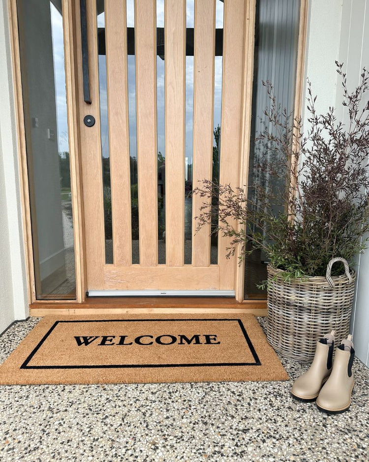 Classic Welcome Doormat Embossed