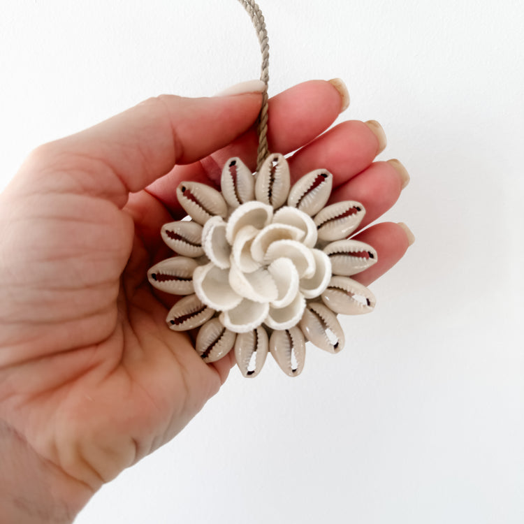 Cowrie Petal Shell Hanging