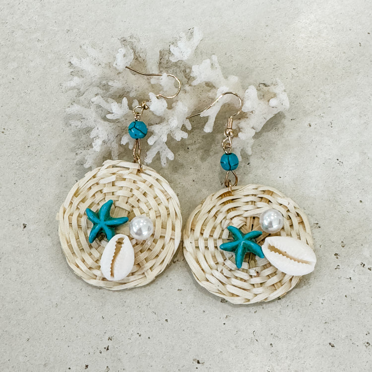Ocean Pearl Earrings | Bleach | Willow & the Waves