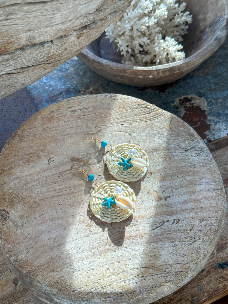 Ocean Pearl Earrings | Bleach | Willow & the Waves