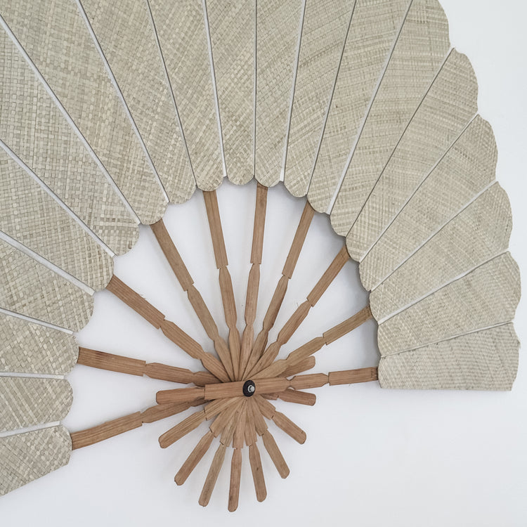 Natural Grande Wall Fan Preorder