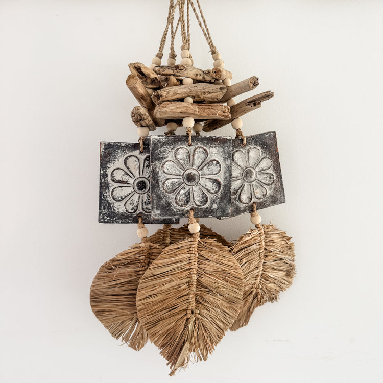 Bora Bora Flower Leaf Wall Hanging